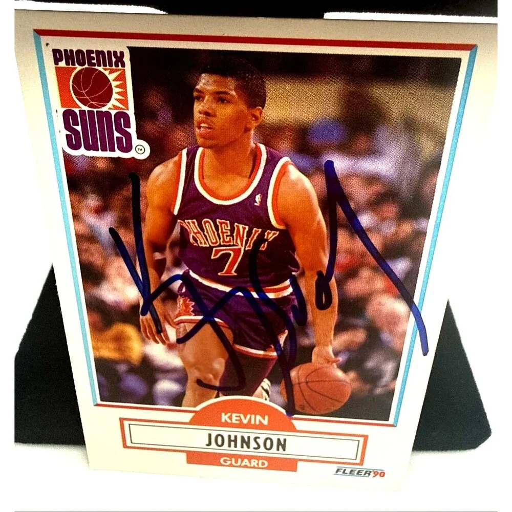 1990 Fleer Kevin Johnson #149 Phoenix Suns Autographed Signed Basketball Card